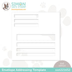 Simon Says Stamp Stencil ENVELOPE ADDRESSING TEMPLATE ssst221652