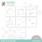 Simon Says Stamp Set of 7 Stencils BUILD A SNOWMAN ssst221653