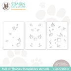 Simon Says Stamp Stencils FULL OF THANKS BLENDABLE ssst221661c
