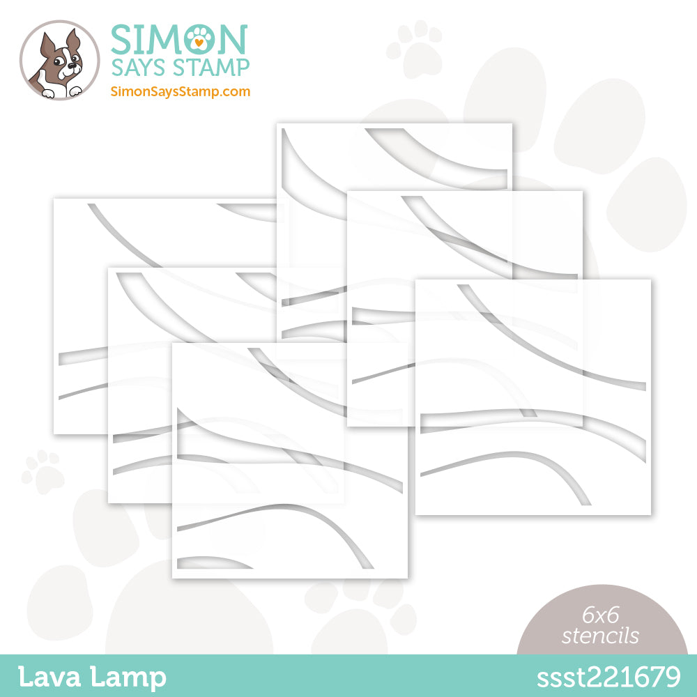 Simon Says Stamp Stencils Lava Lamp ssst221679 Out Of This World