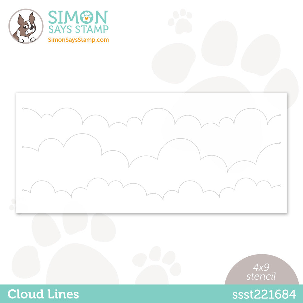 Simon Says Stamp Stencils Cloud Lines ssst221684 Out Of This World
