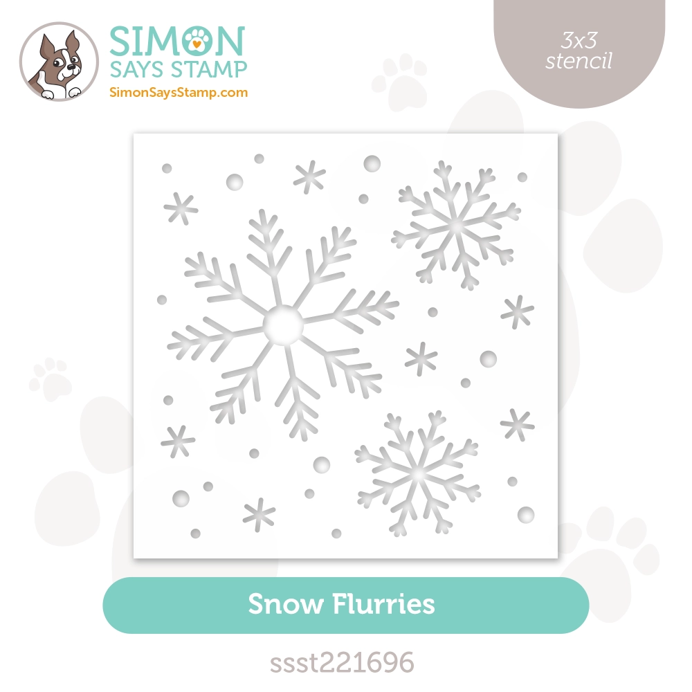 Simon Says Stamp Stencil Snow Flurries ssst221696