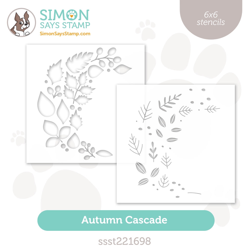 Simon Says Stamp Stencils Autumn Cascade ssst221698