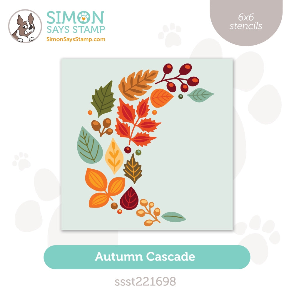 Simon Says Stamp Stencils Autumn Cascade ssst221698