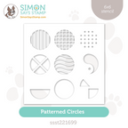 Simon Says Stamp Stencils Patterned Circles ssst221699 Stamptember
