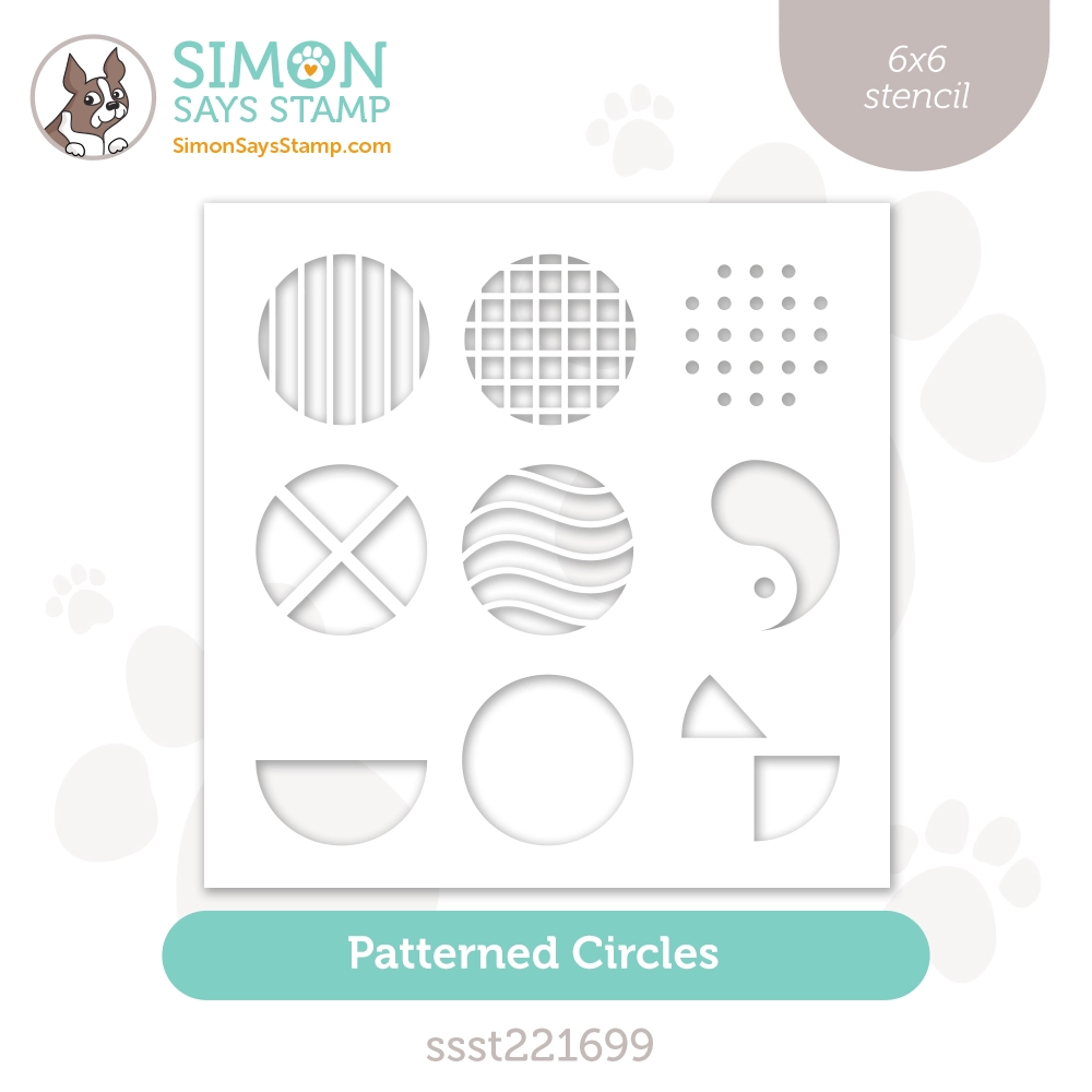 Simon Says Stamp Stencils Patterned Circles ssst221699 Stamptember