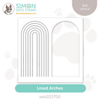 Simon Says Stamp Stencils Lined Arches ssst221700 Stamptember