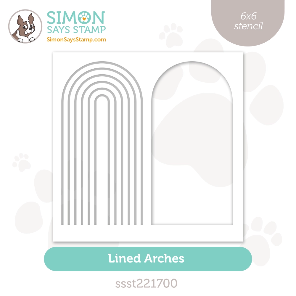 Simon Says Stamp Stencils Lined Arches ssst221700 Stamptember