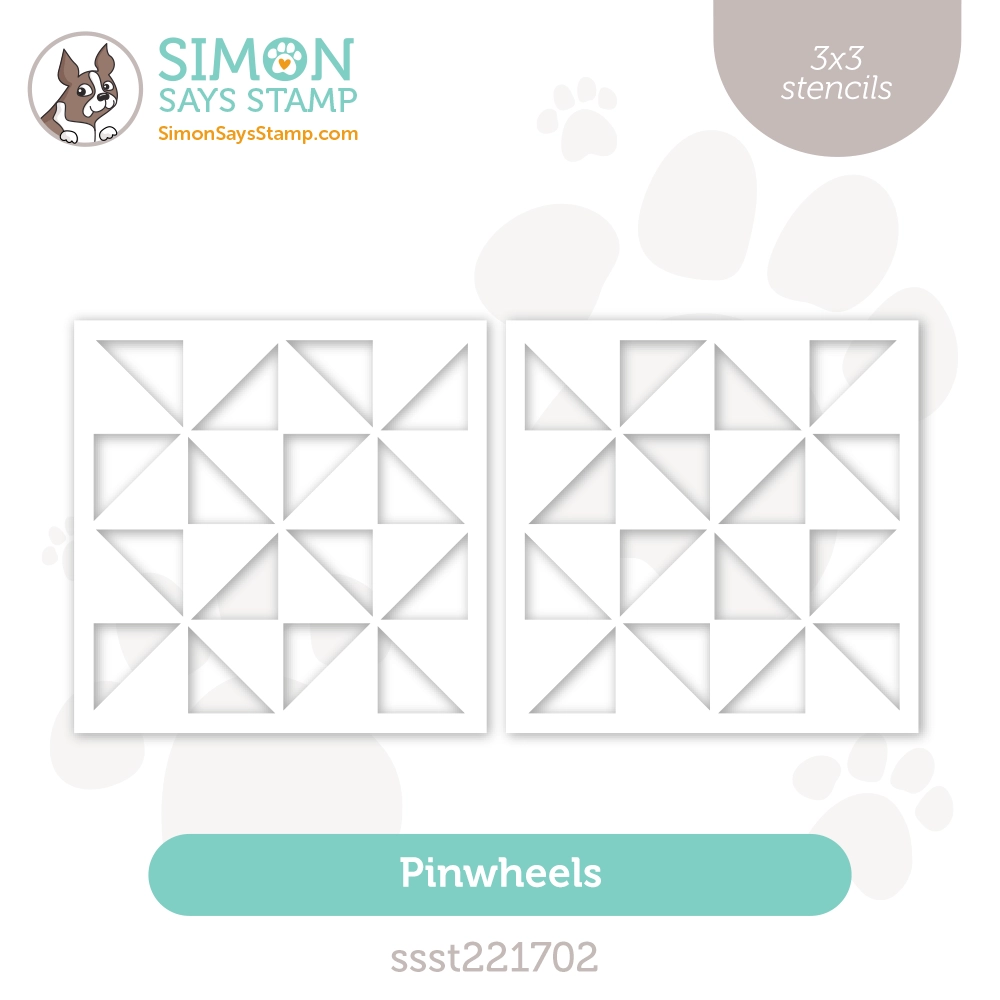 Simon Says Stamp Stencils Pinwheels ssst221702