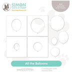 Simon Says Stamp Stencils All The Balloons ssst221705c Stamptember