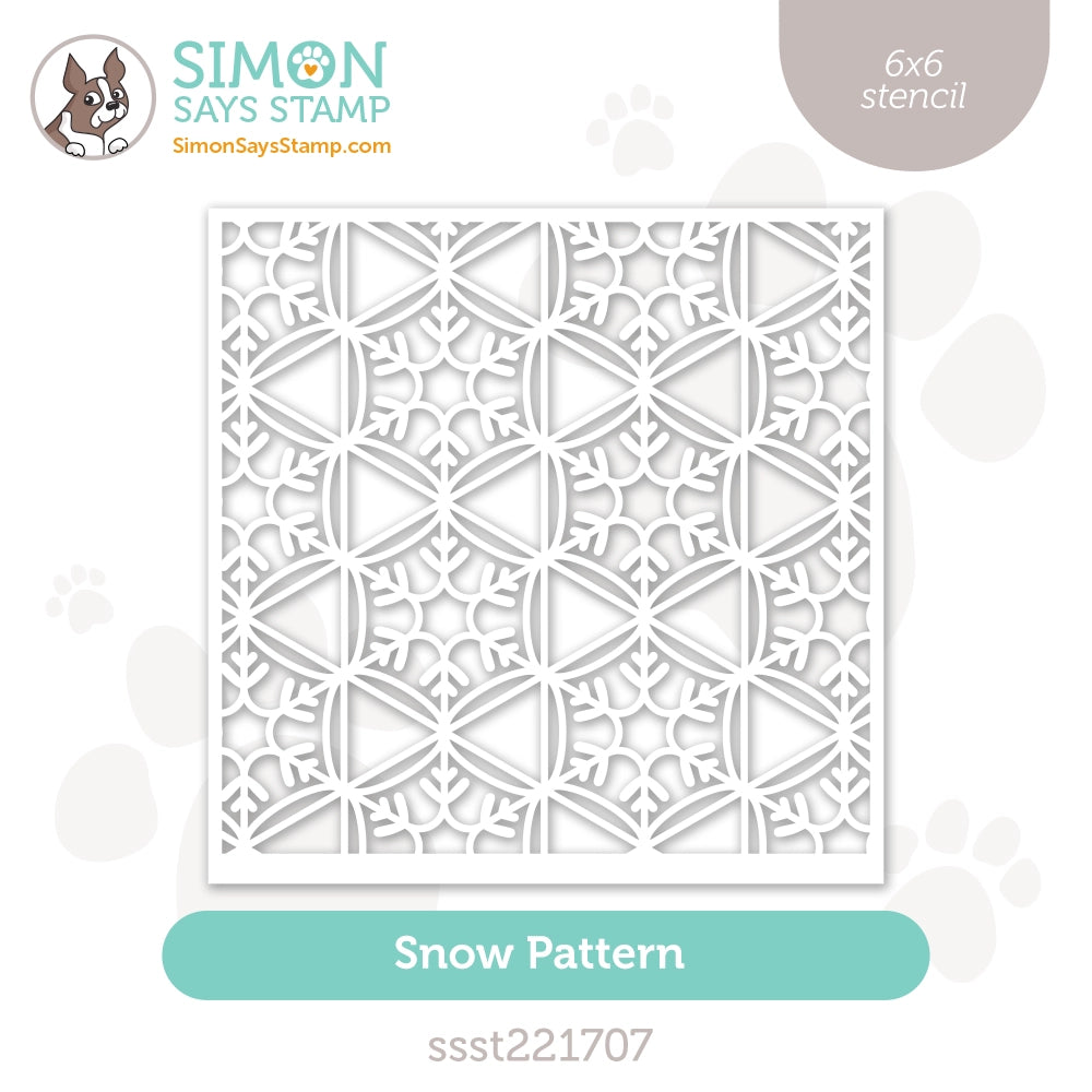 Simon Says Stamp Stencils Snow Pattern ssst221707 All The Joy