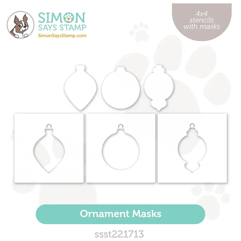 Simon Says Stamp Stencils Ornament Masks ssst221713 All The Joy
