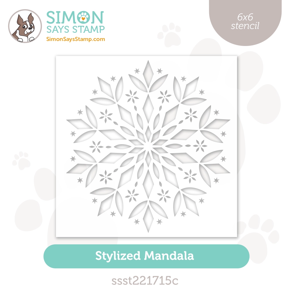 Simon Says Stamp Stencils Stylized Mandala ssst221715c