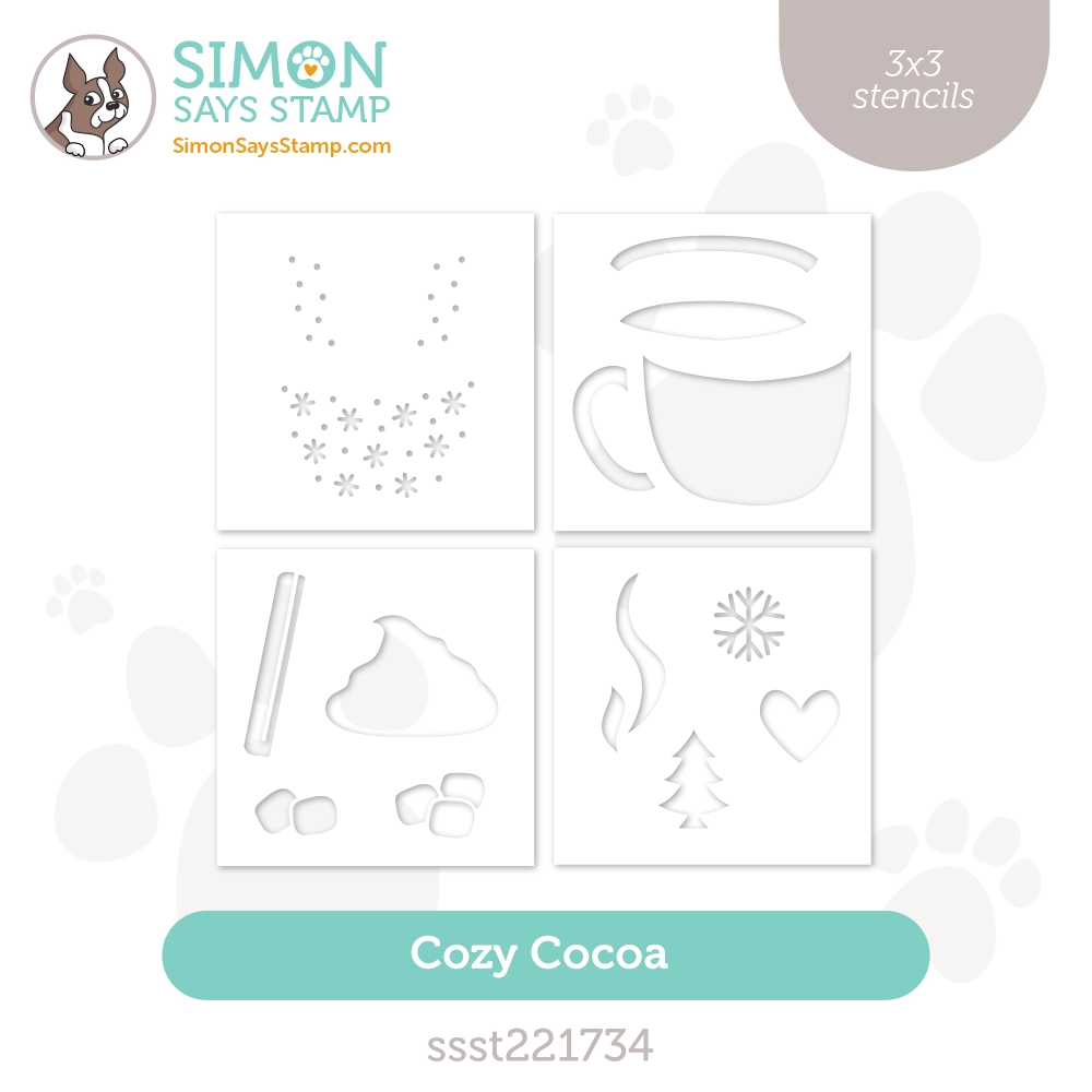 Simon Says Stamp Stencils Cozy Cocoa ssst221734