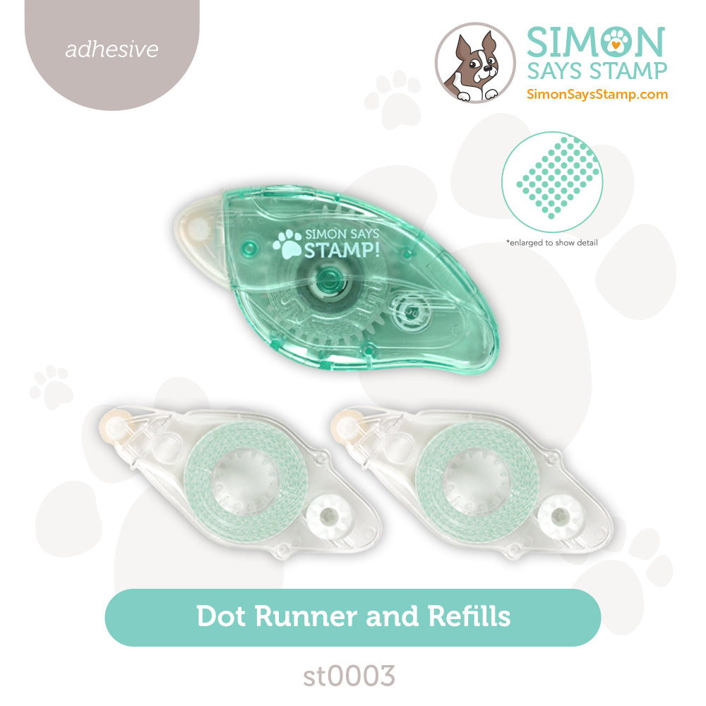 Simon Says Stamp Tape Dot Runner and 2 Refills Adhesive st0003