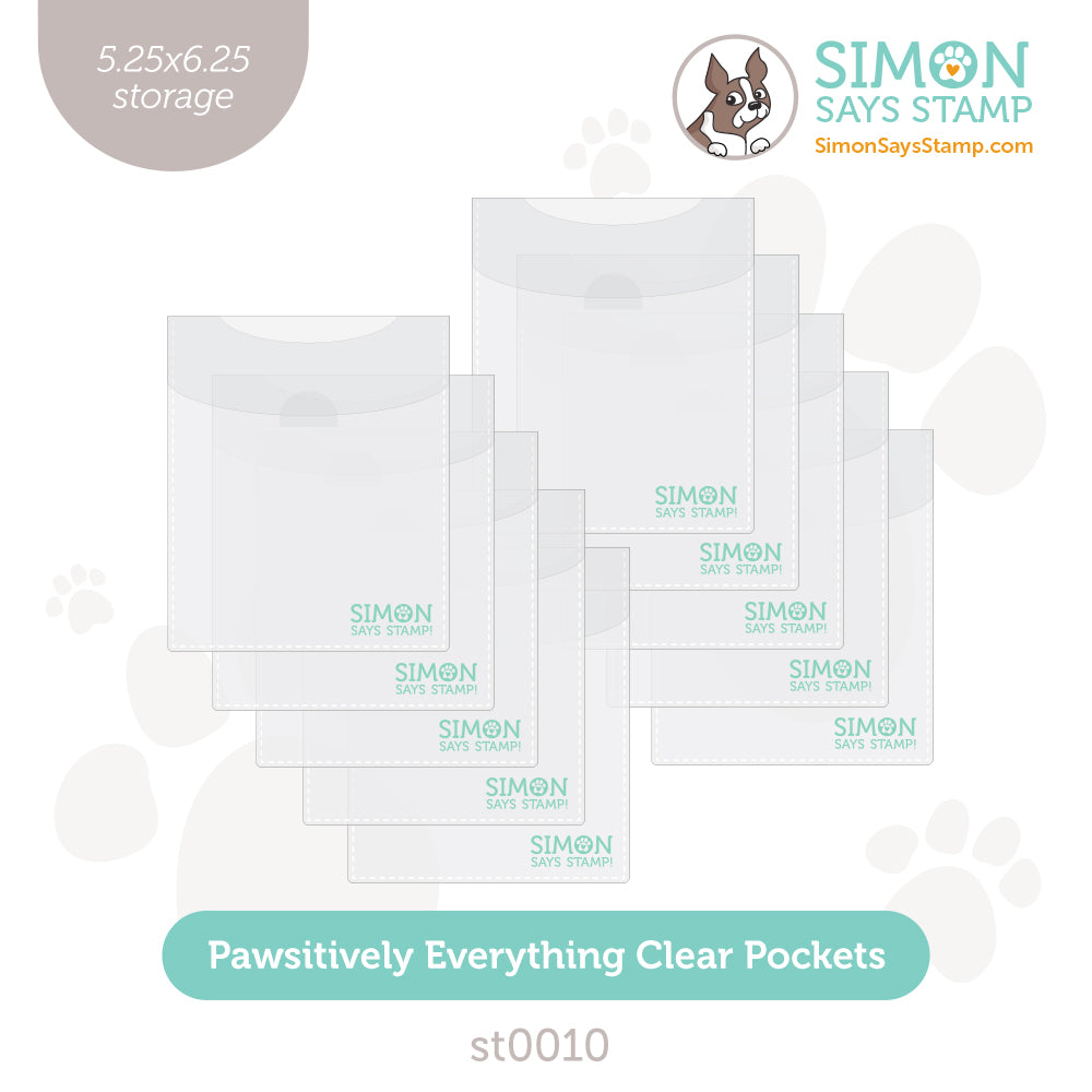 Simon Says Stamp Small Handy Clear Storage Pockets st0010