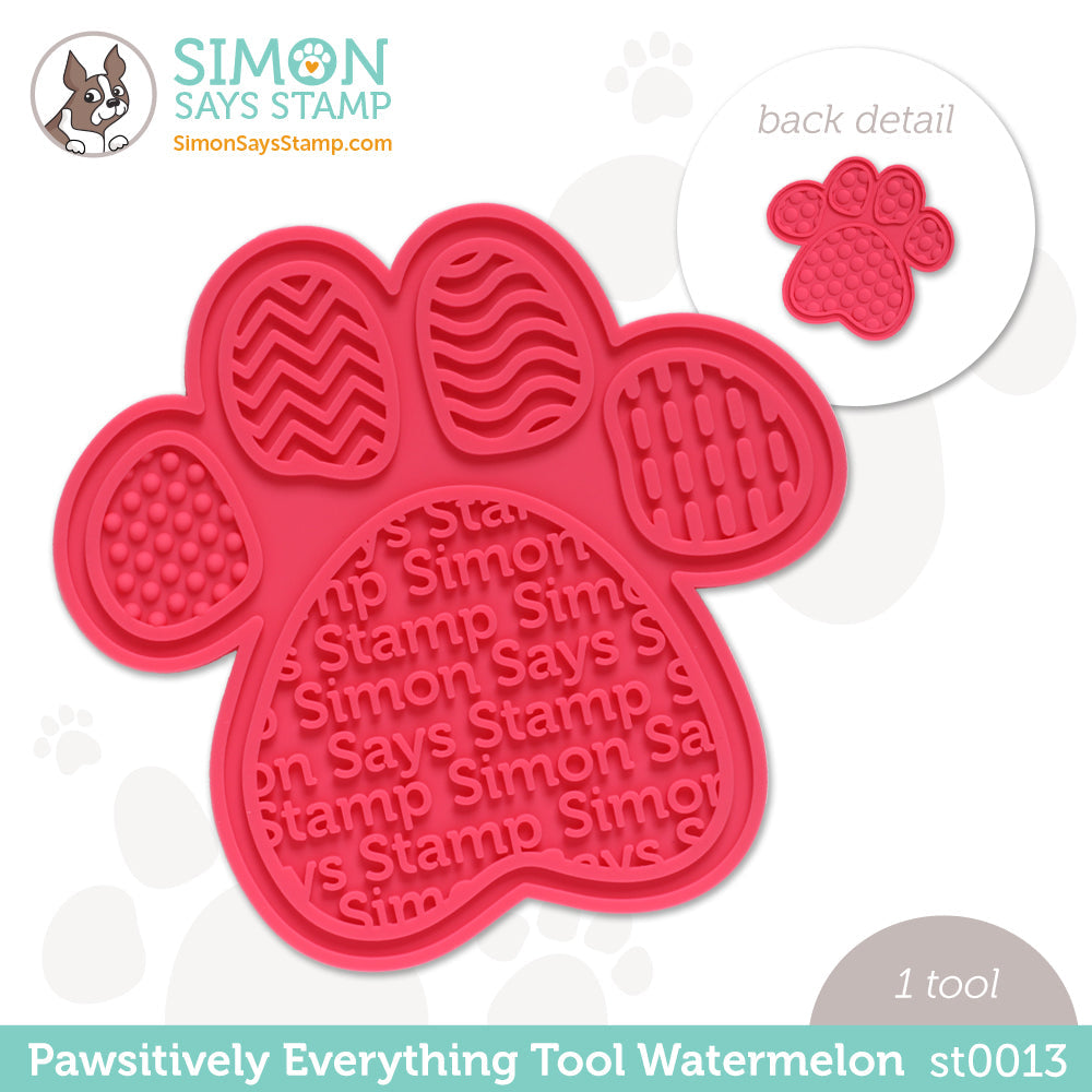 Simon Says Stamp PET PAWSITIVELY EVERYTHING TOOL WATERMELON st0013