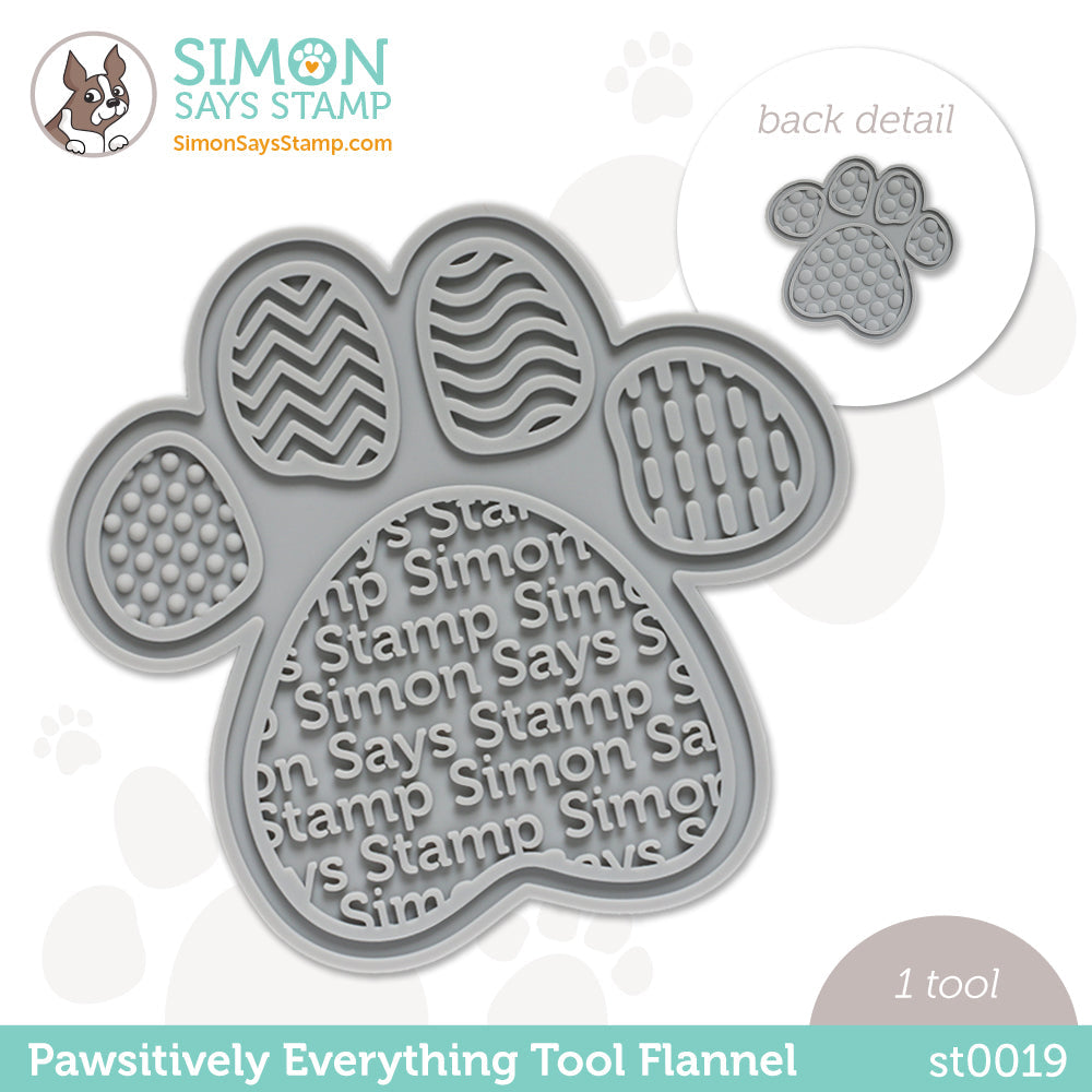 Simon Says Stamp PET PAWSITIVELY EVERYTHING TOOL FLANNEL st0019