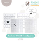 Simon Says Stamp 3D FOAM SQUARES Black and White st0029