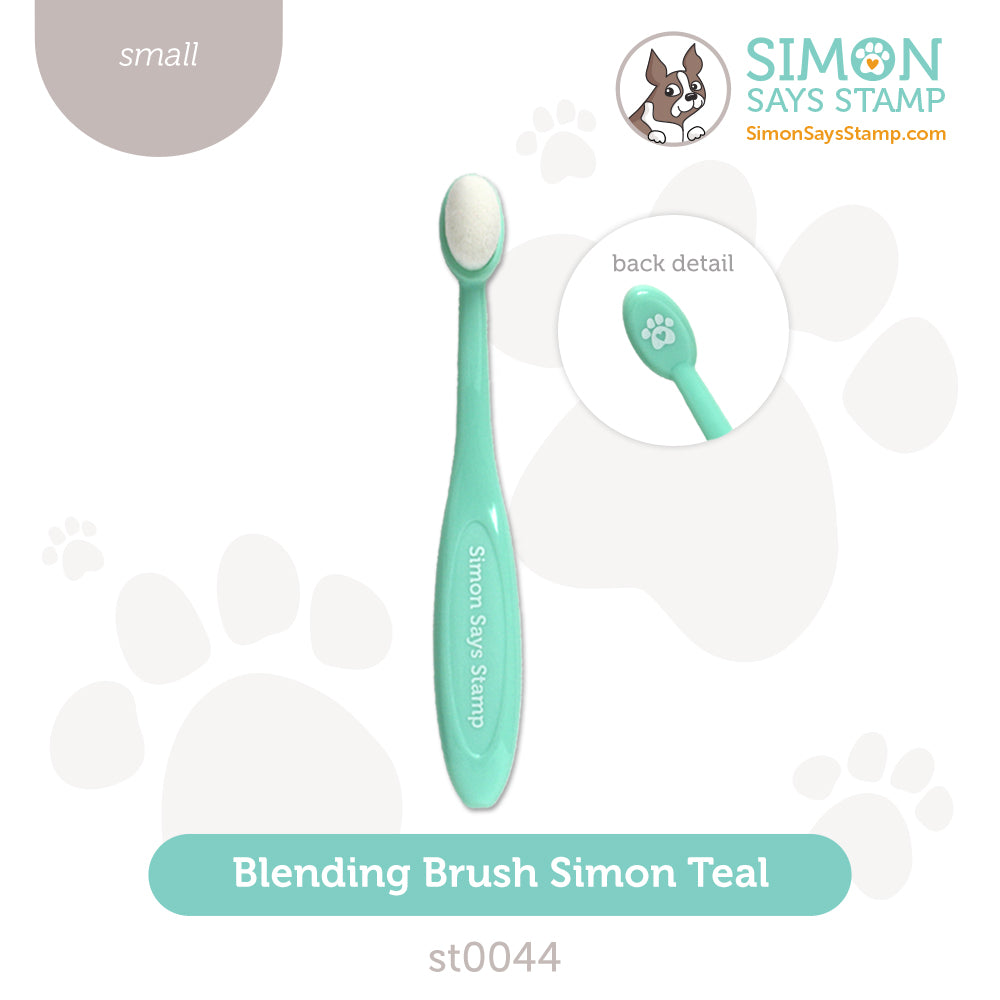 Simon Says Stamp Blending Brush SMALL SIMON TEAL st0044