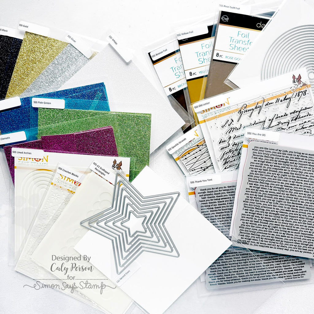 Simon Says Stamp 6.75 x 6.75 Clear Storage Sleeves 50 Pack st0070 