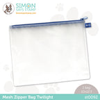 Simon Says Stamp TWILIGHT Blue MESH ZIPPER BAG st0092