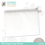 Simon Says Stamp FLANNEL Gray MESH ZIPPER BAG st0093