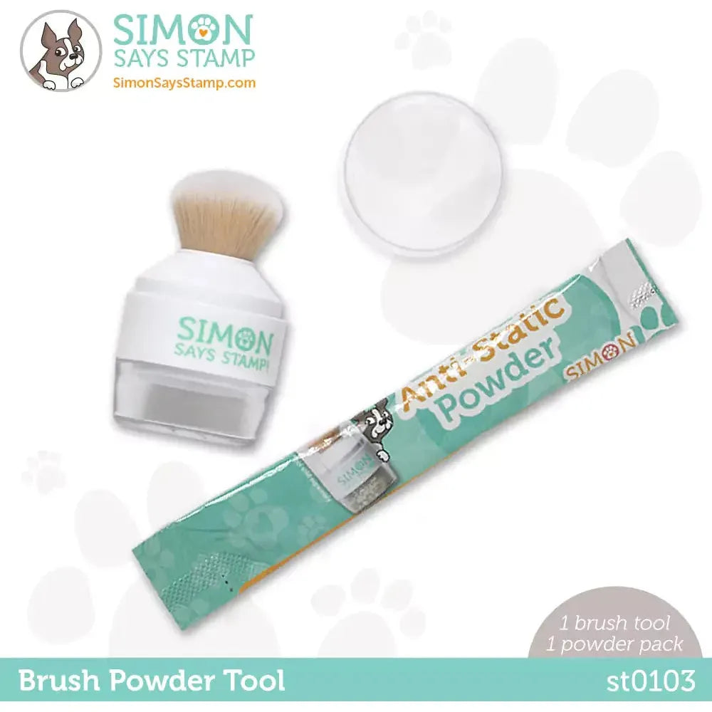Simon Says Stamp Brush Powder Tool With Anti Static Powder