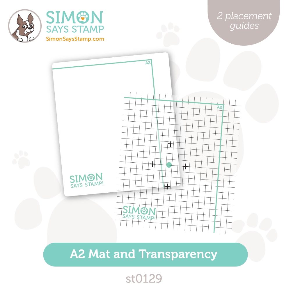 Simon Says Stamp Pawsitively Perfect Placement Guides A2 Mat And Transparency st0129 Out Of This World