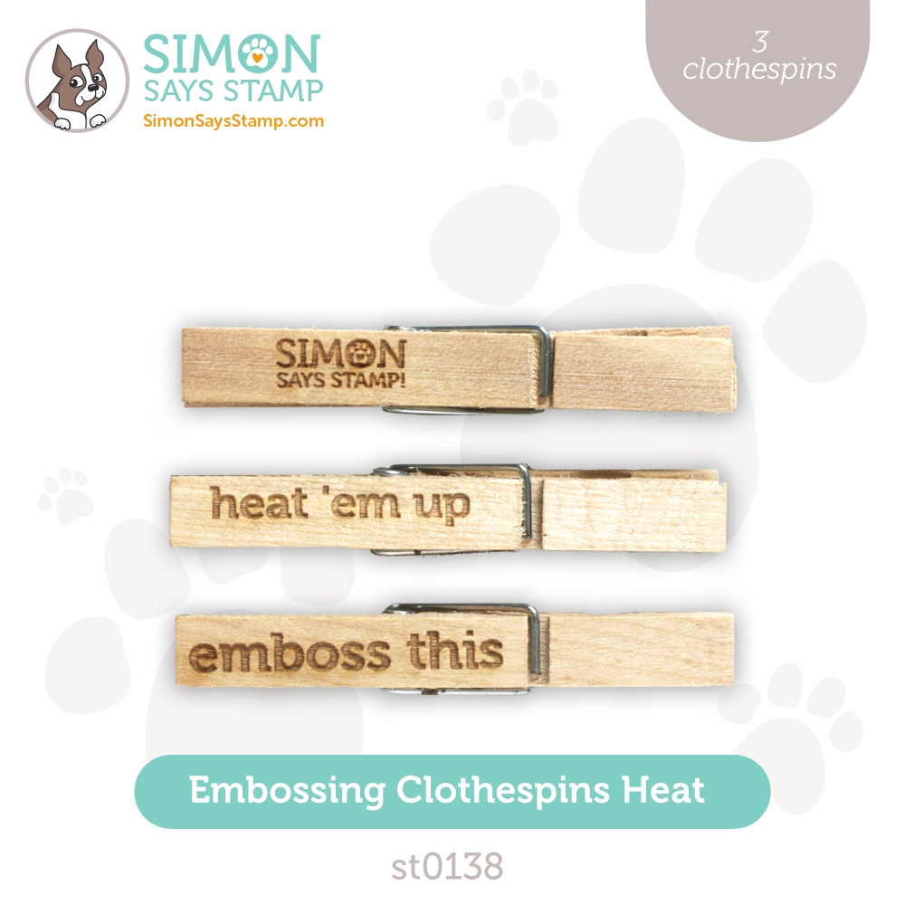 Simon Says Stamp Embossing Clothespins Heat st0138 Dear Friend
