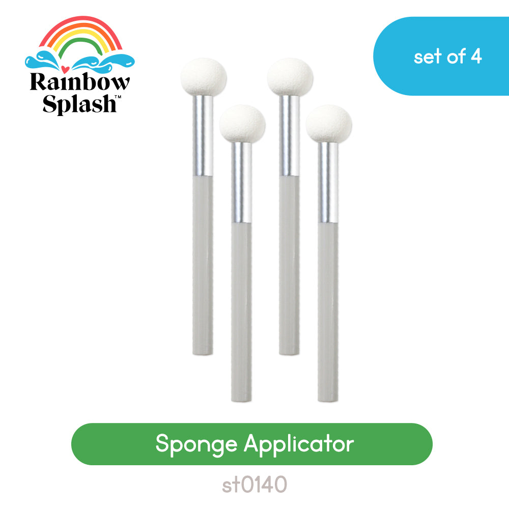 Rainbow Splash Sponge Applicators Pack of 4 st0140