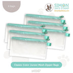 Simon Says Stamp Classic Color Junior Mesh Zipper Bags Pack of 6 st0167