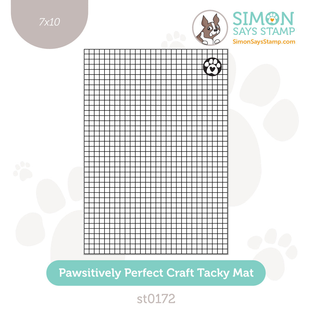 Simon Says Stamp 7 x 10 Pawsitively Perfect Craft Tacky Mat st0172 Festive Fun