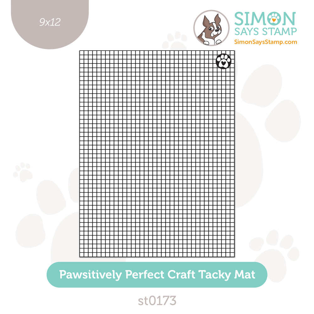 Simon Says Stamp 9 x 12 Pawsitively Perfect Craft Tacky Mat st0173 Rain or Shine