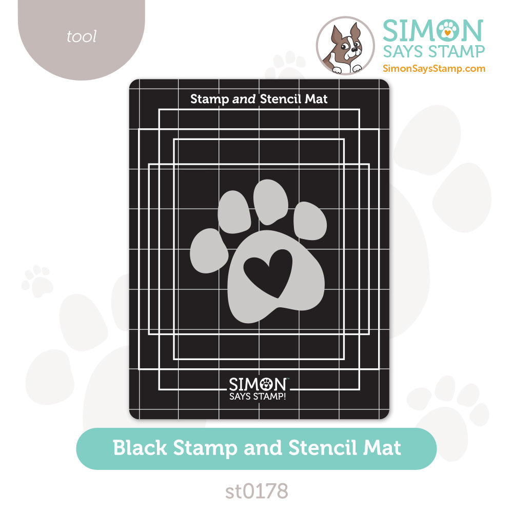 Simon Says Stamp Black Stamp and Stencil Mat st0178 STAMPtember