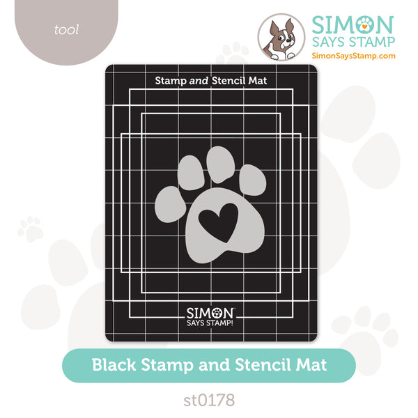 Simon Says Stamp Black Stamp and Stencil Mat st0178