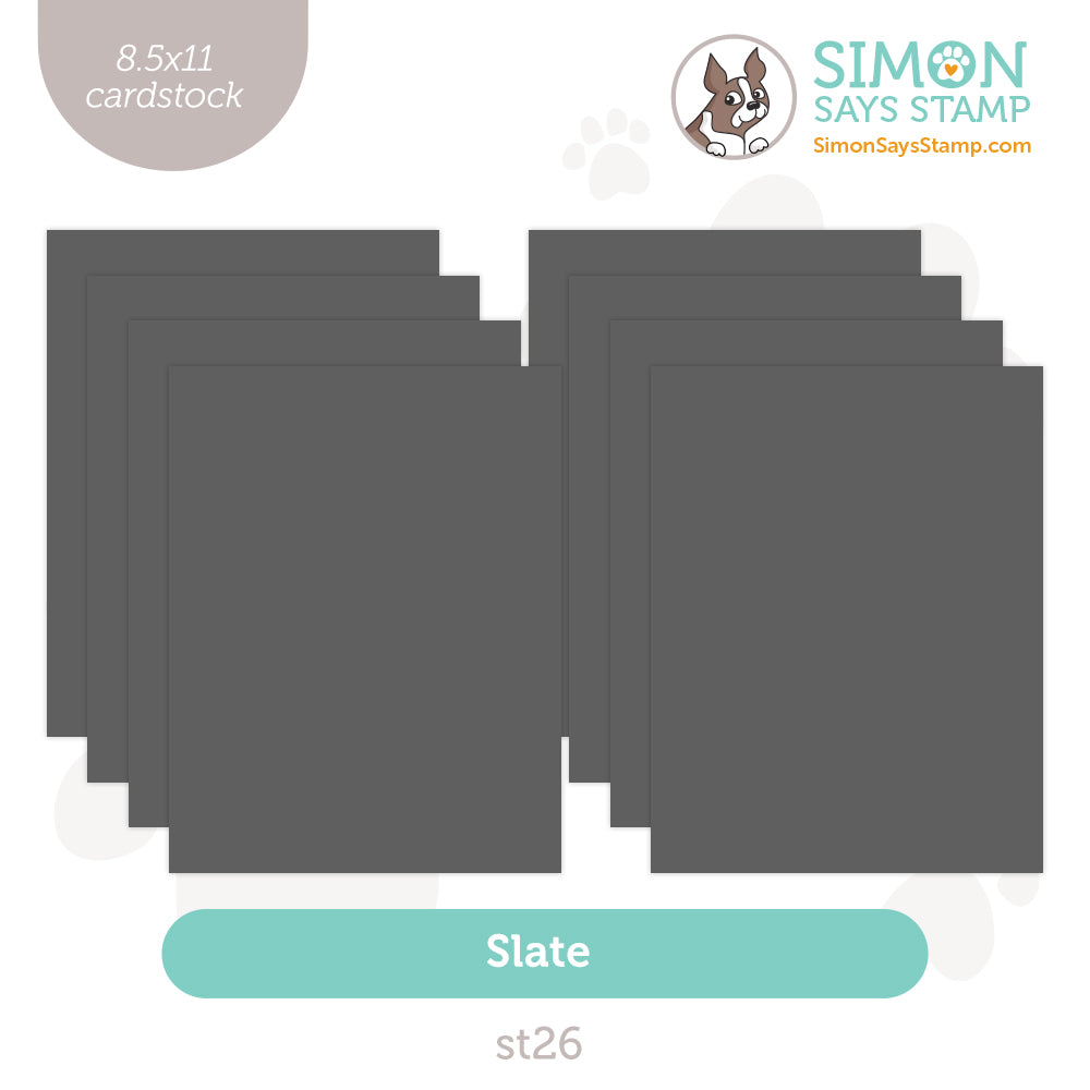 Simon Says Stamp Cardstock 100lb Slate Gray ST26