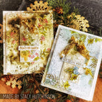 Tim Holtz Clear Stamps and Stencil Sketch Greenery, Plaid and Nordic thmm132