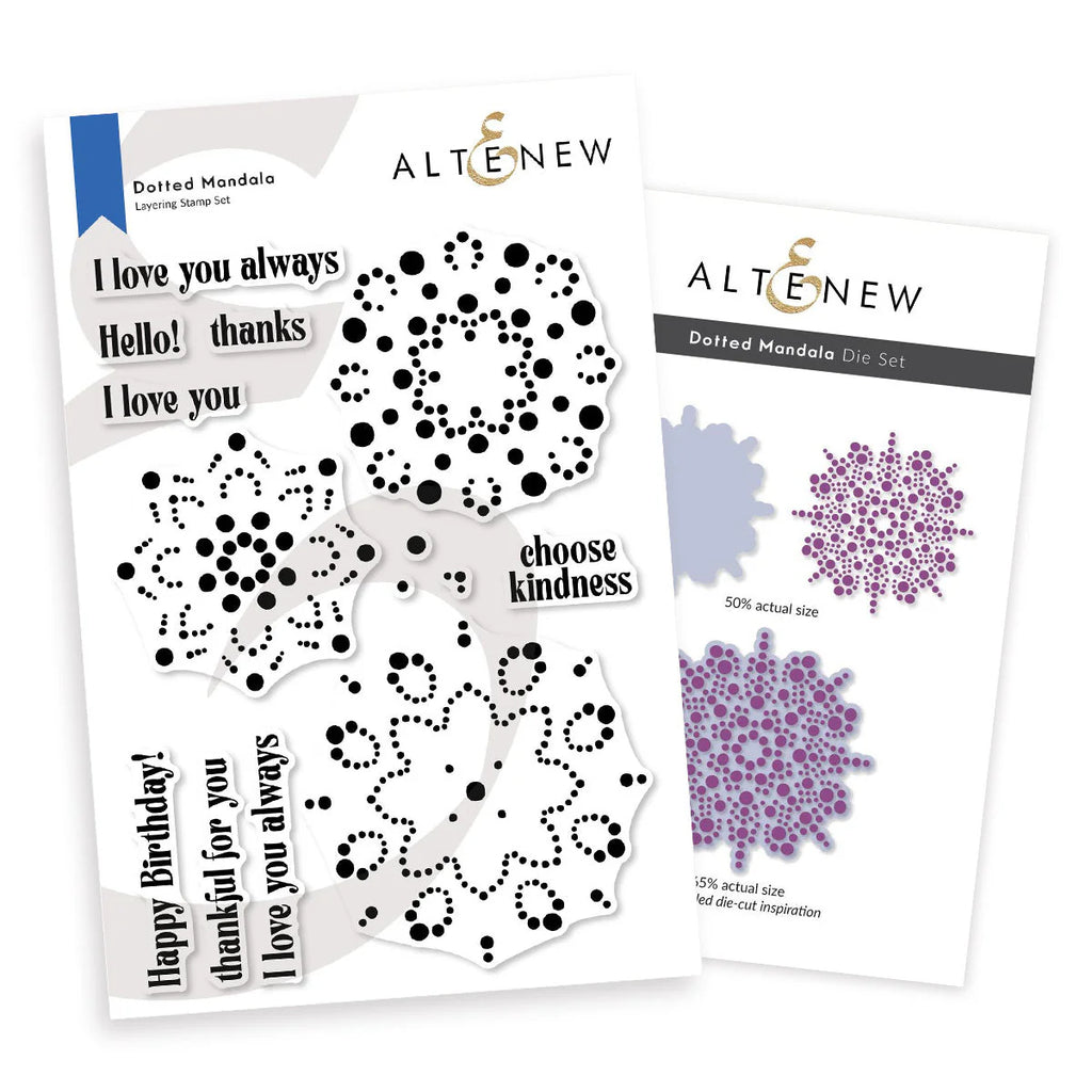 Altenew Dotted Mandala Clear Stamp and Die Set
