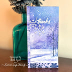 Simon Says Clear Stamps Don't Flurry Be Happy 2005ssc Thanks Card | color-code:ALT02