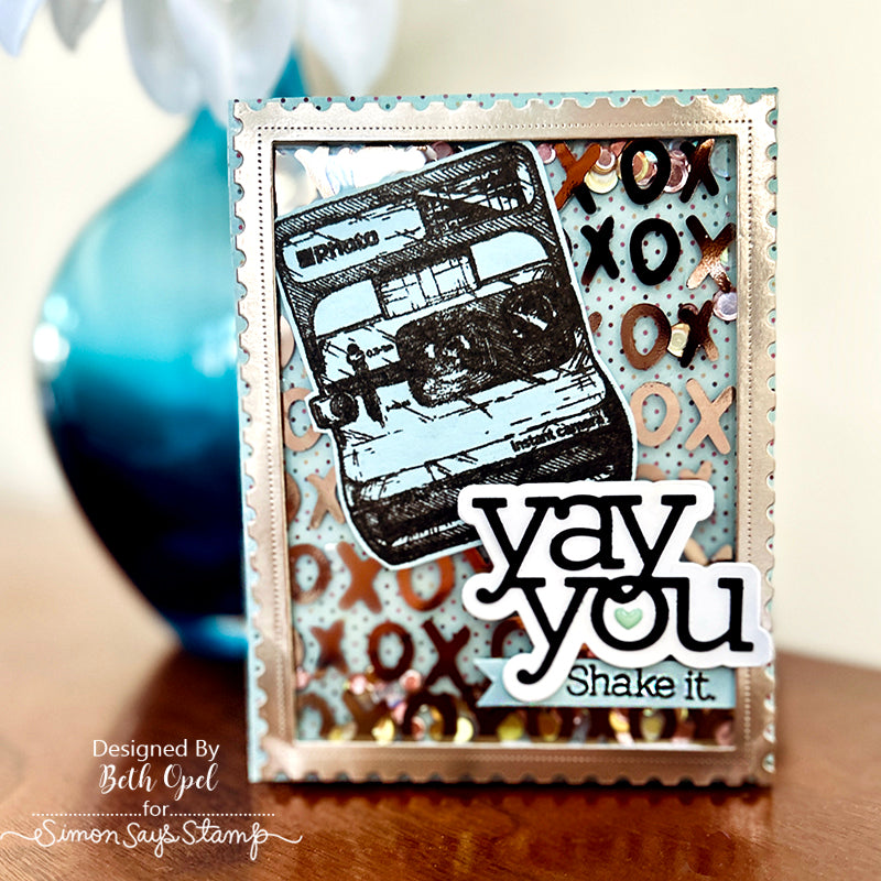 Simon Says Clear Stamps Slider Typewriter And Camera 2006ssc Celebrate Card | color-code:ALT01