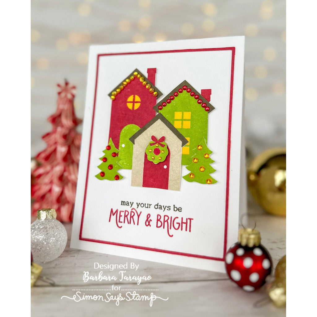 Simon Says Clear Stamps Home For Christmas sss202804c Christmas Card