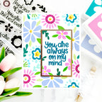 Simon Says Clear Stamps Flower Happy sss202634c Thinking of You Card | color-code:ALT06