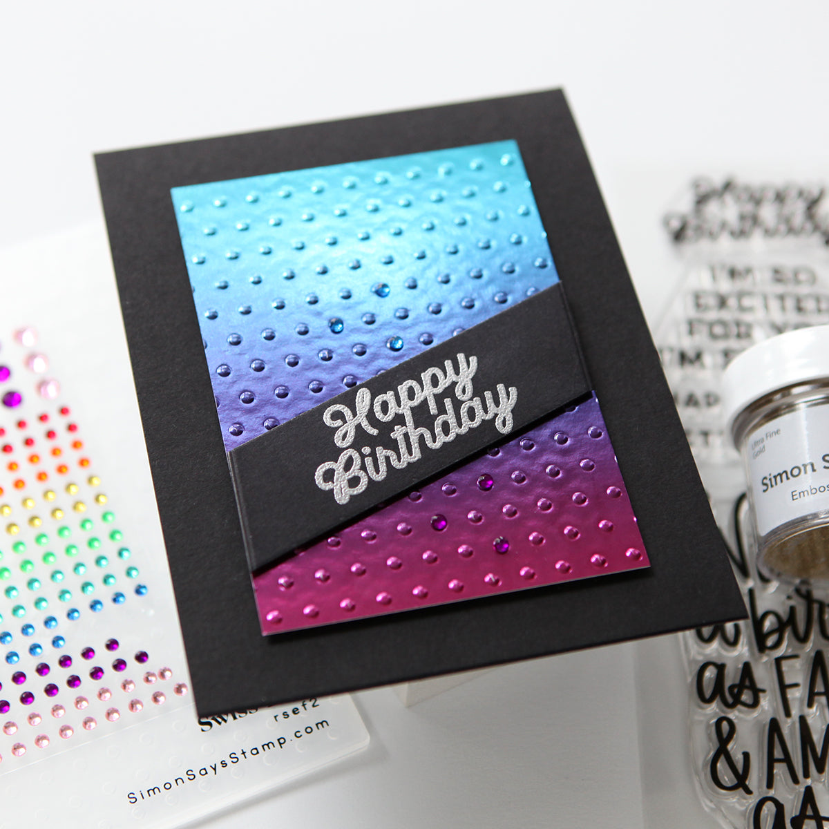 Simon Says Clear Stamps Put Your Party Hats On sss202733c Birthday Card | color-code:ALT08