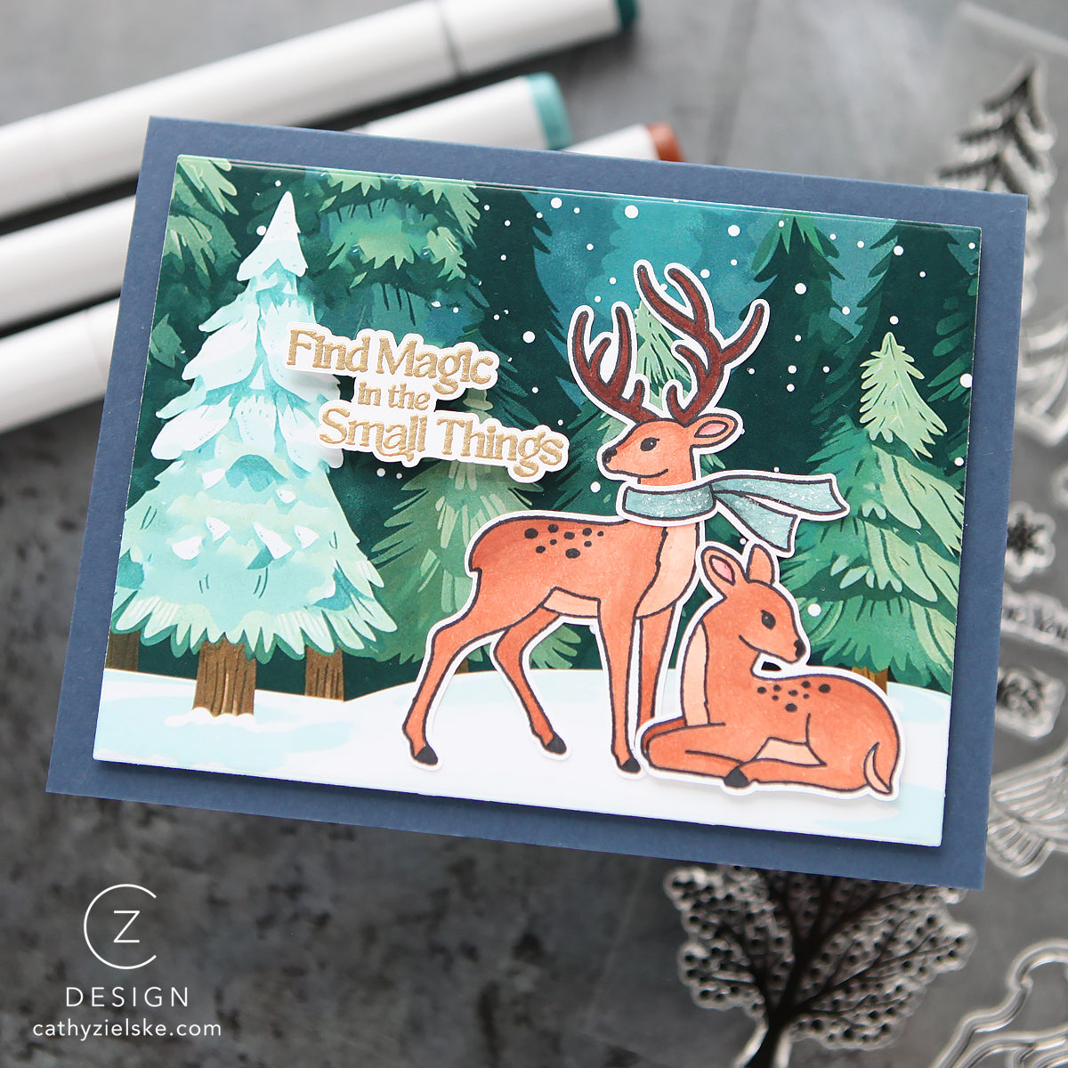 Simon Says Stamps and Dies The Small Things set1132st Winter Card | color-code:ALT02