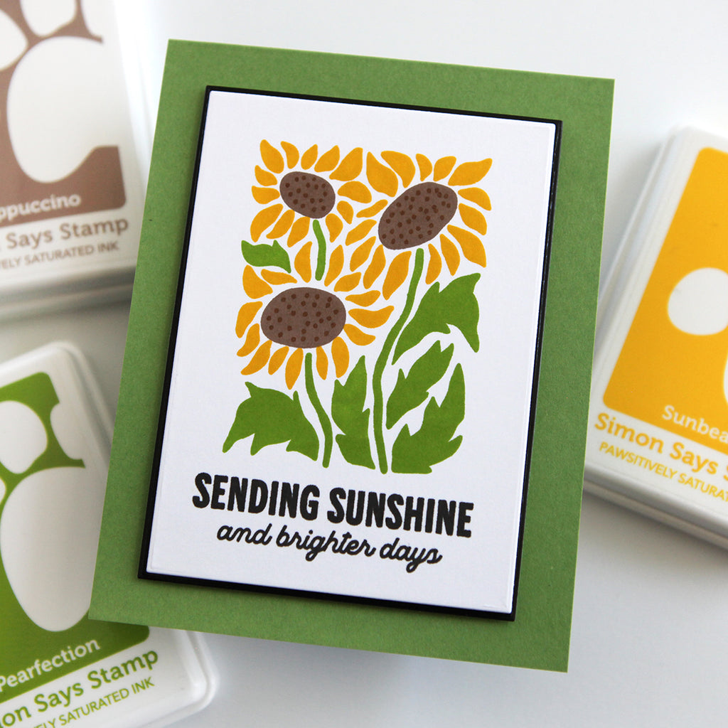 Simon Says Clear Stamp Bee Happy sss202732c Sending Sunshine Card | color-code:ALT02