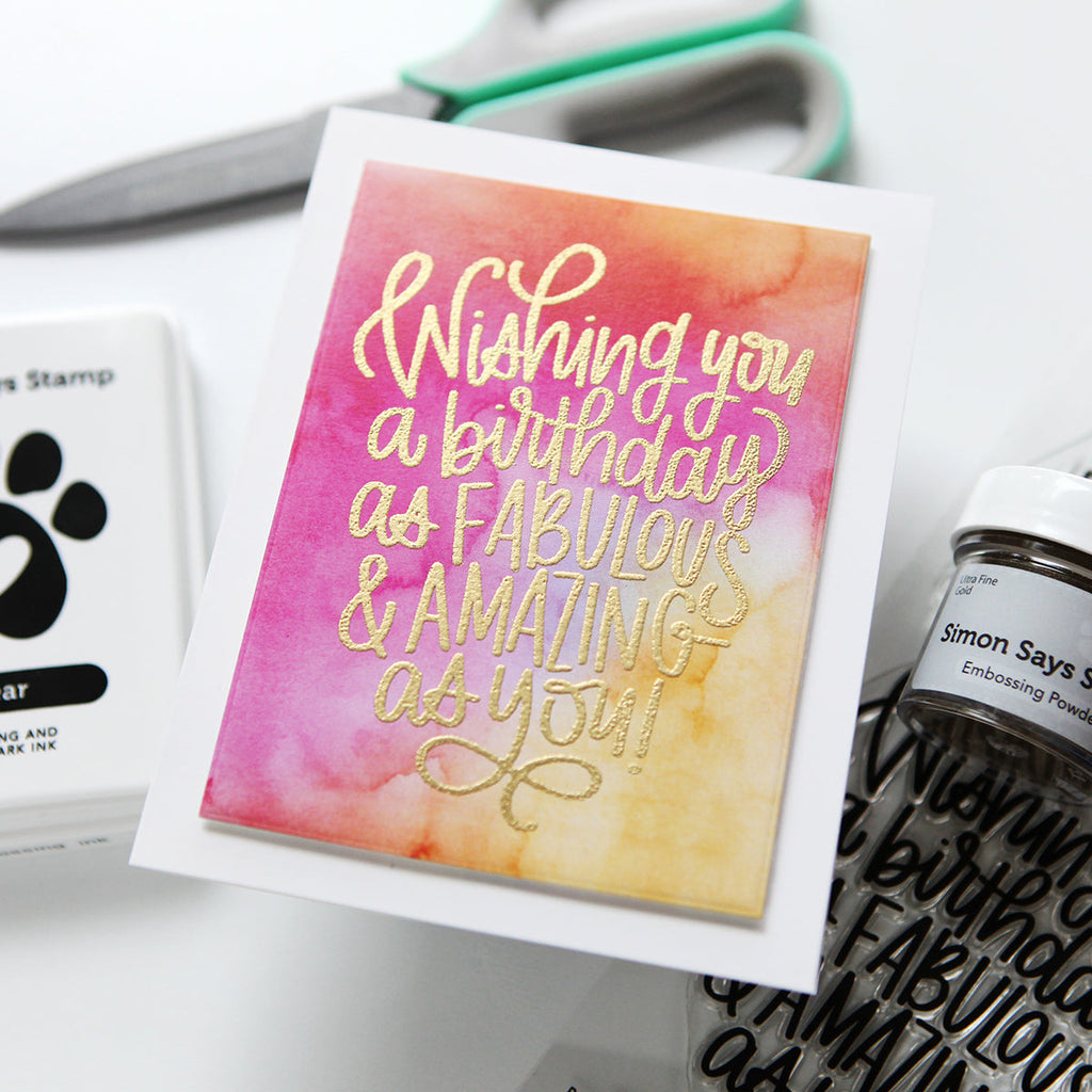 Simon Says Clear Stamps Put Your Party Hats On sss202733c Birthday Card | color-code:ALT09