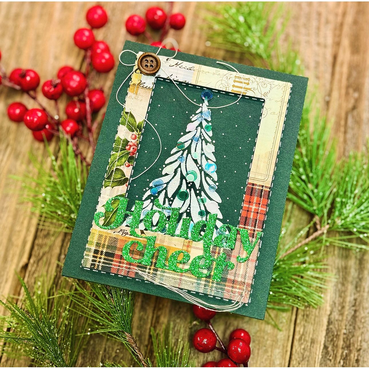 Simon Says Clear Stamps Making Spirits Bright 2004ssc Christmas Card | color-code:ALT08