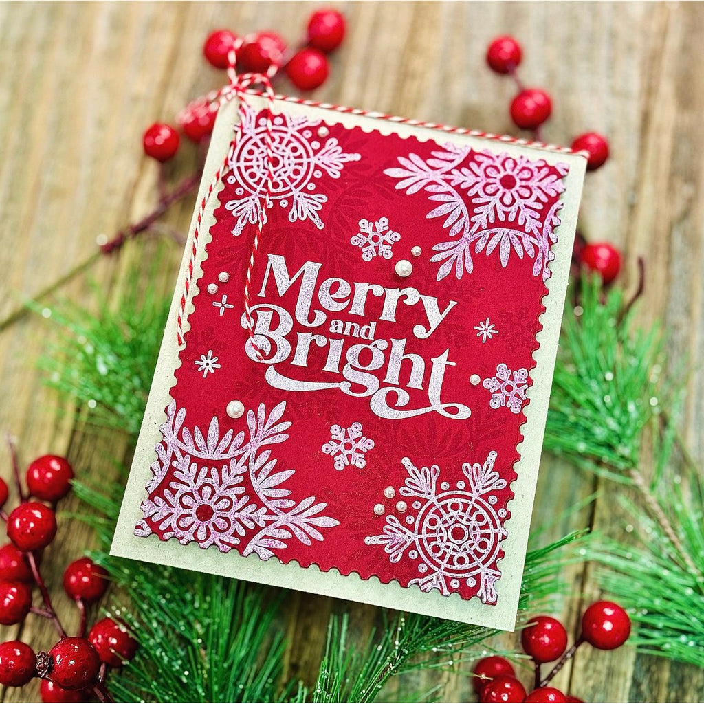 Simon Says Clear Stamps Making Spirits Bright 2004ssc Christmas Card