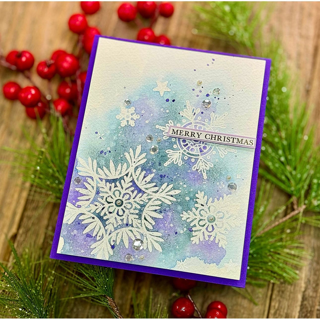Simon Says Clear Stamps Making Spirits Bright 2004ssc Christmas Card